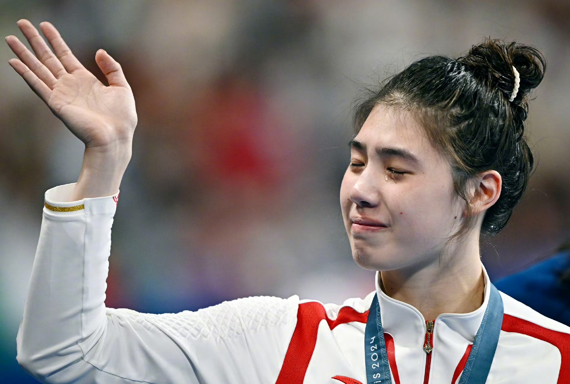 美国选手实力惊人，登上领奖台